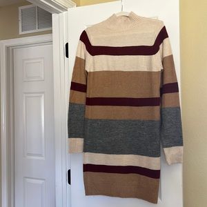 Broad-striped Knee-length Studio 19 Sweater Dress
